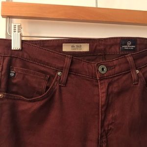 AG (Adriano Goldschmied) “The Stilt” Cigarette leg jeans.